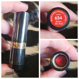 Revlon Lipstick - Super Lustrous Ravish Me Red 654 shade